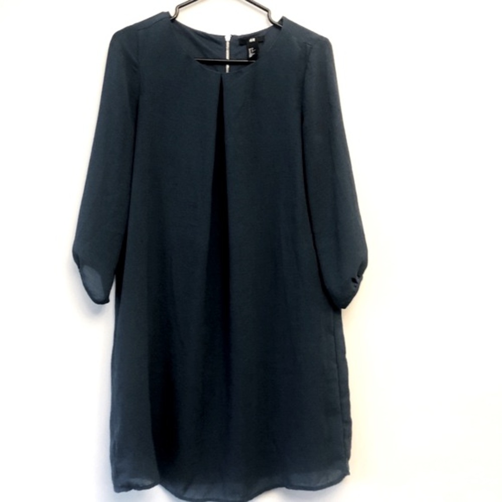 H&M Flowy Blue Smock Dress, Size 6